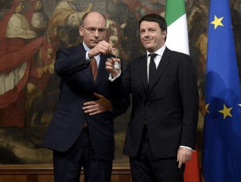 Sabato 22 febbraio 2014, insediamento del Governo Renzi.
