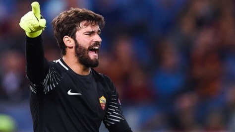 Alisson Becker Roma-Atletico Madrid