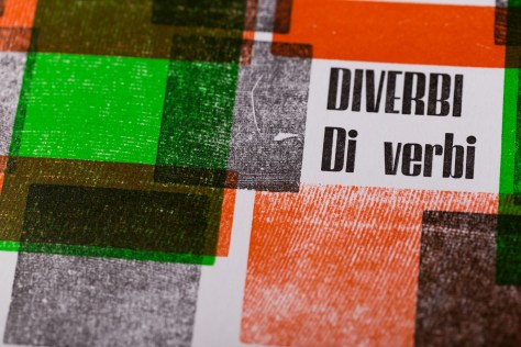 Federico Demartini, Diverbi di Verbi, Good Types, 2019. Photo Dario Sonatore.